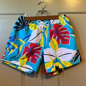 Chubbies Mens Swim Trunks - Large - Hawaiian Luau Print - NWOT